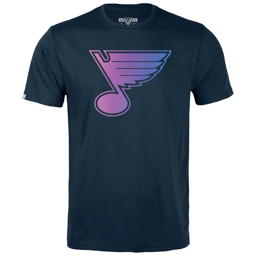 Men's St. Louis Blues Levelwear Blue Logo Richmond T-Shirt