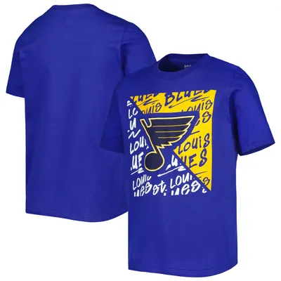 St. Louis Blues Youth Divide T-Shirt - Royal