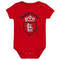 Fanatics St. Louis Cardinals 3-Pack Home Run Bodysuit Set