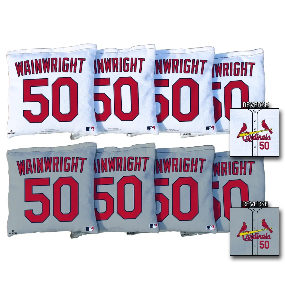 Lids Adam Wainwright St. Louis Cardinals 8-Piece Regulation Corn Filled  Cornhole Bag Set