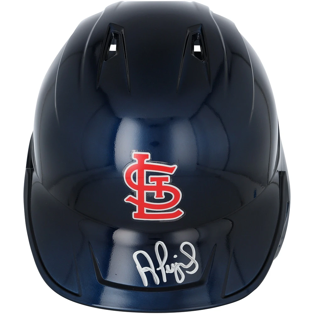 Réplique du casque de frappeur chromé autographié par Albert Pujols des Cardinals de Saint-Louis
