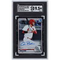 Alec Burleson St. Louis Cardinals Autographié 2020 Bowman Chrome 1er Bowman Black Refractor #CDA-AB #9/75 SGC Authentifié 9.5/10 Carte
