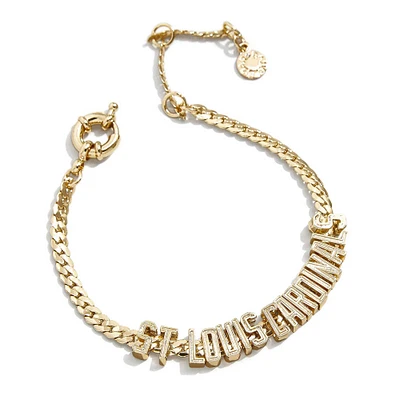 BaubleBar St. Louis Cardinals Curb Bracelet