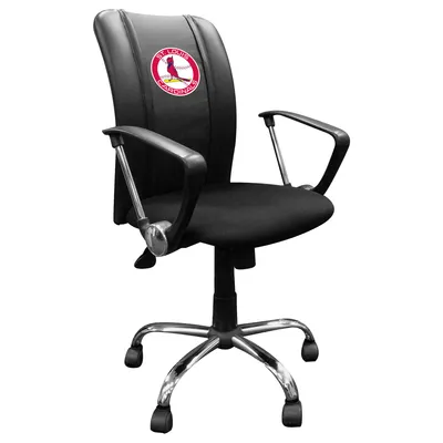 St. Louis Cardinals Logo Curve Task Chair - Black