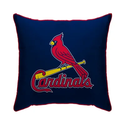 St. Louis Cardinals 18" x 18" Plush Team Logo Decorative Throw Pillow - Blue