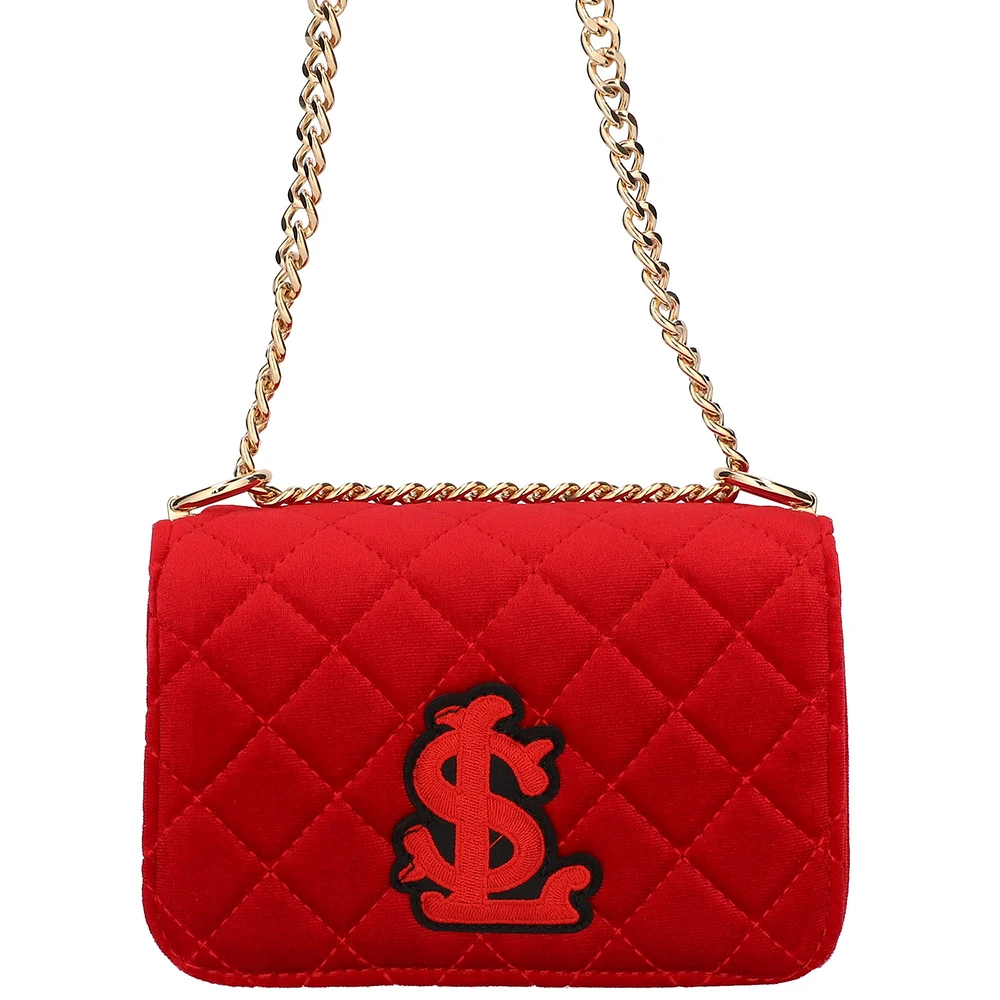 Cuce St. Louis Cardinals Velvet Crossbody Purse