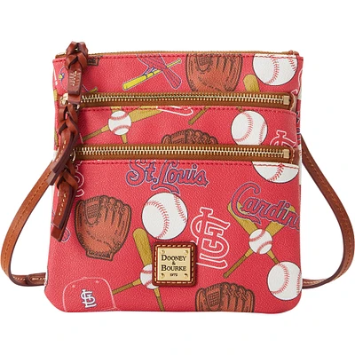 Dooney & Bourke St. Louis Cardinals Game Day Sac à bandoulière à triple fermeture éclair