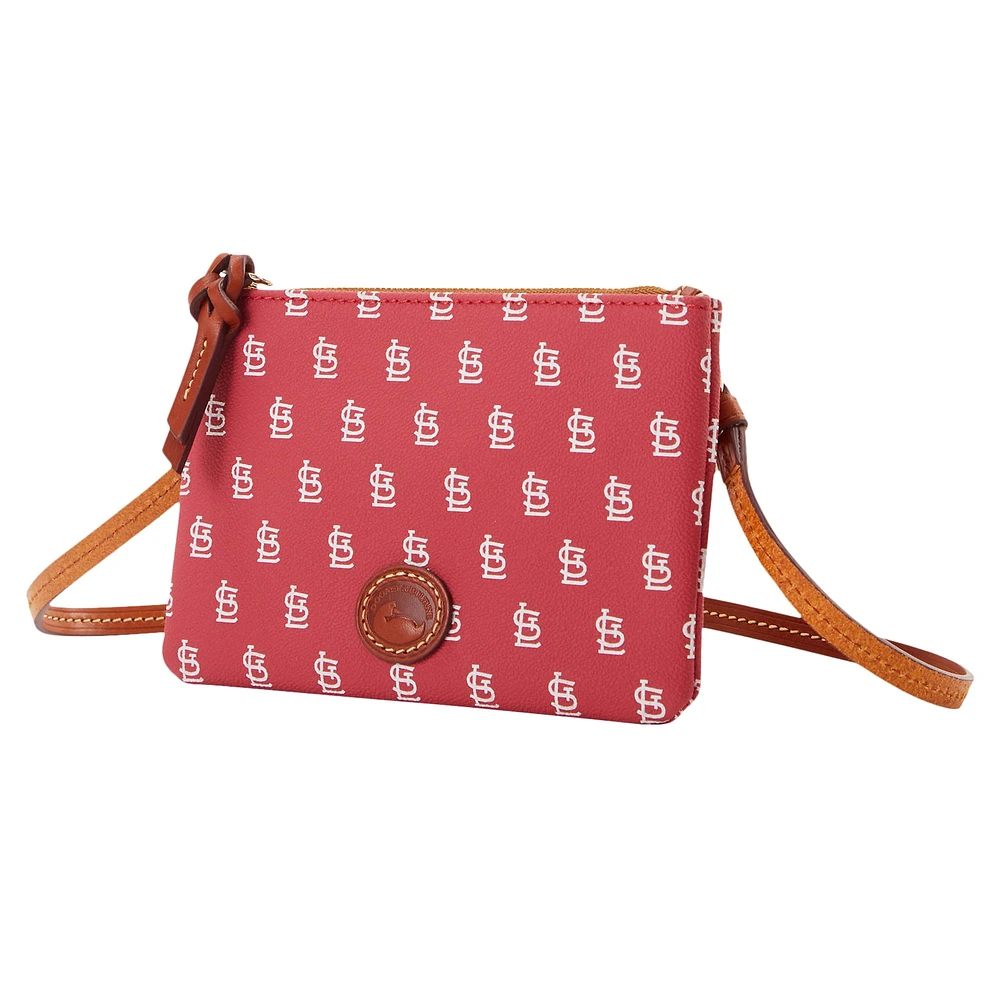 Dooney & Bourke St. Louis Cardinals Sac à main à bandoulière avec fermeture éclair sur le dessus