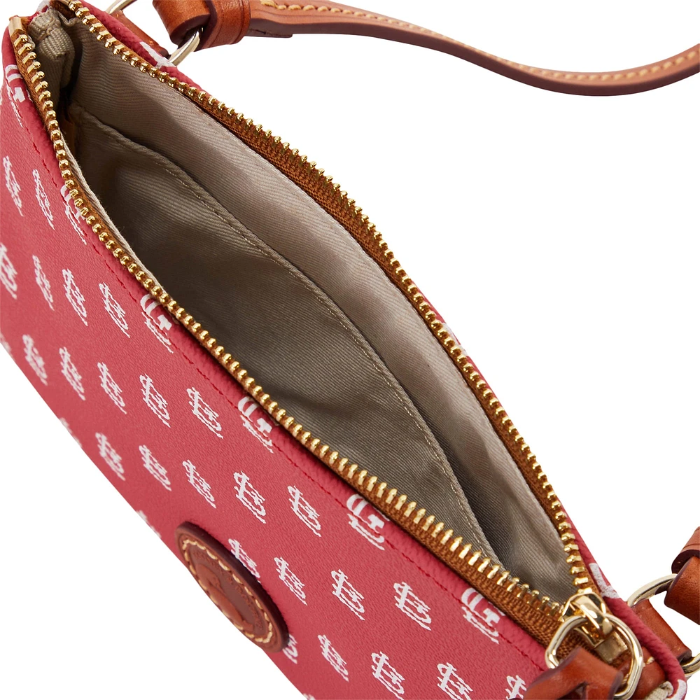 Dooney & Bourke St. Louis Cardinals Sac à main à bandoulière avec fermeture éclair sur le dessus