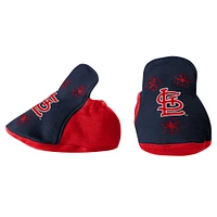 Girls Newborn & Infant Fanatics Navy St. Louis Cardinals Happy Baseball Bodysuit, Bib Bootie Set