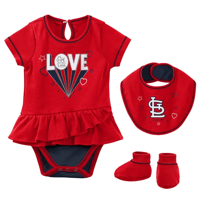 Lids St. Louis Cardinals Soft as a Grape Girls Infant 3-Pack Rookie  Bodysuit Set - Pink/Purple