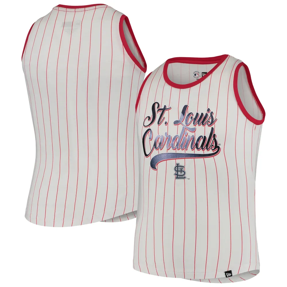 Women's St. Louis Cardinals New Era White Colorblock T-Shirt