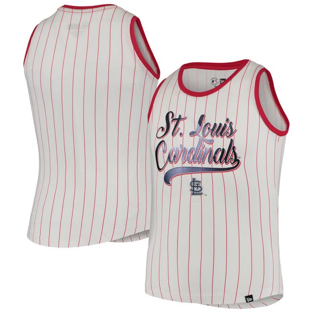 St. Louis Cardinals Girls Youth Ball Striped T-Shirt - White