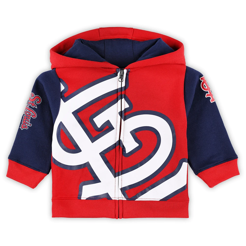 Veste à capuche entièrement zippée rouge St. Louis Cardinals Infant Fanatics