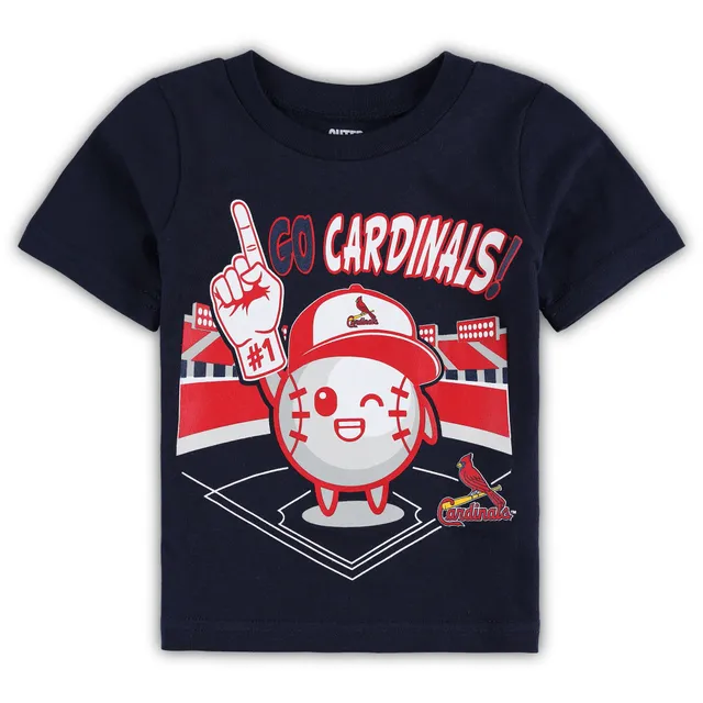 Lids St. Louis Cardinals Tiny Turnip Infant Teddy Boy Raglan 3/4