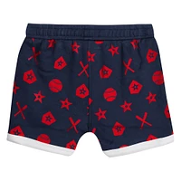 Infant  Navy St. Louis Cardinals On Deck 2-Piece Diaper Cover Set