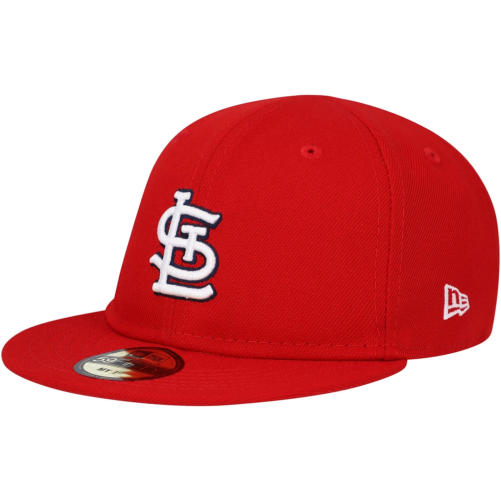 Casquette ajustée My First 59FIFTY rouge des Cardinals de Saint-Louis New Era pour bébé