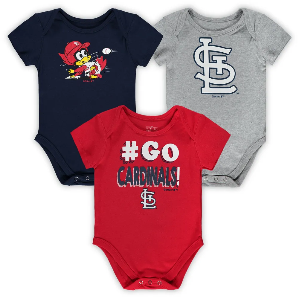 Lids St. Louis Cardinals Infant Born To Win 3-Pack Bodysuit Set