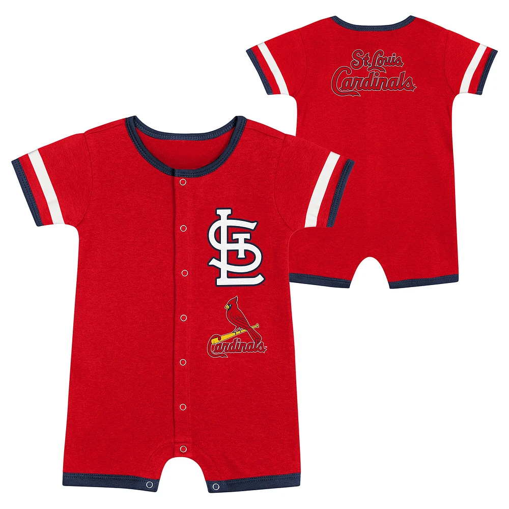 Infant  Red St. Louis Cardinals Double Hit Coverall 2-Piece Set