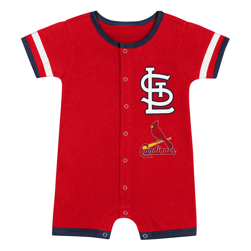 Infant  Red St. Louis Cardinals Double Hit Coverall 2-Piece Set