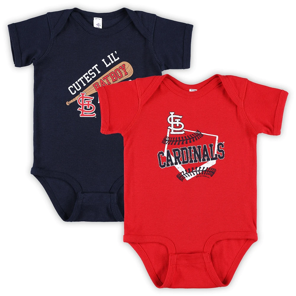 Ensemble de 2 bodys doux comme un raisin pour bébé Cardinals St. Louis