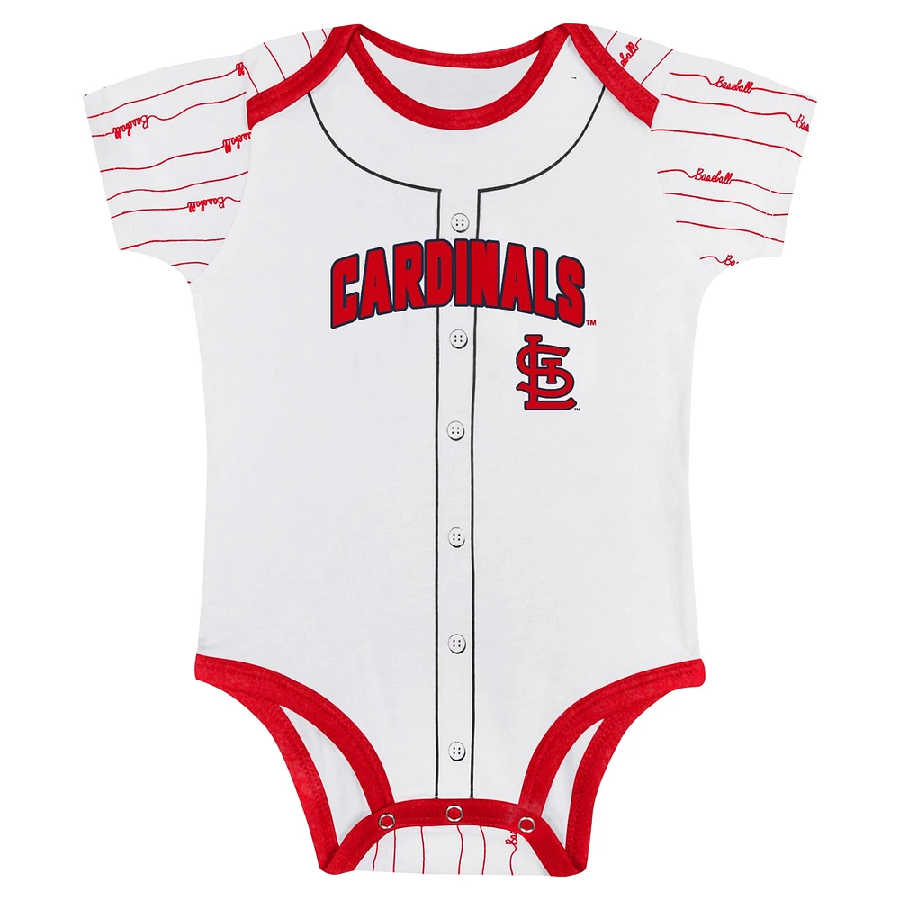 Ensemble de 2 bodys Play Ball des Cardinals St. Louis pour bébé