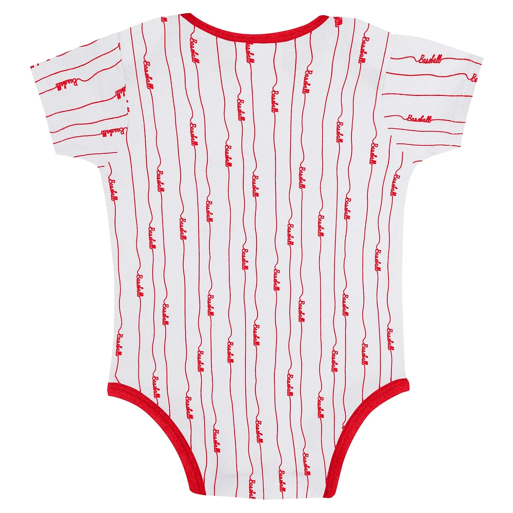 Ensemble de 2 bodys Play Ball des Cardinals St. Louis pour bébé