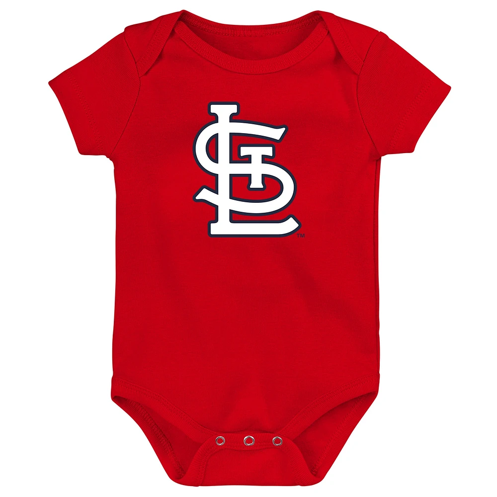 Infant St. Louis Cardinals Slide Home Three-Pack Bodysuit Set