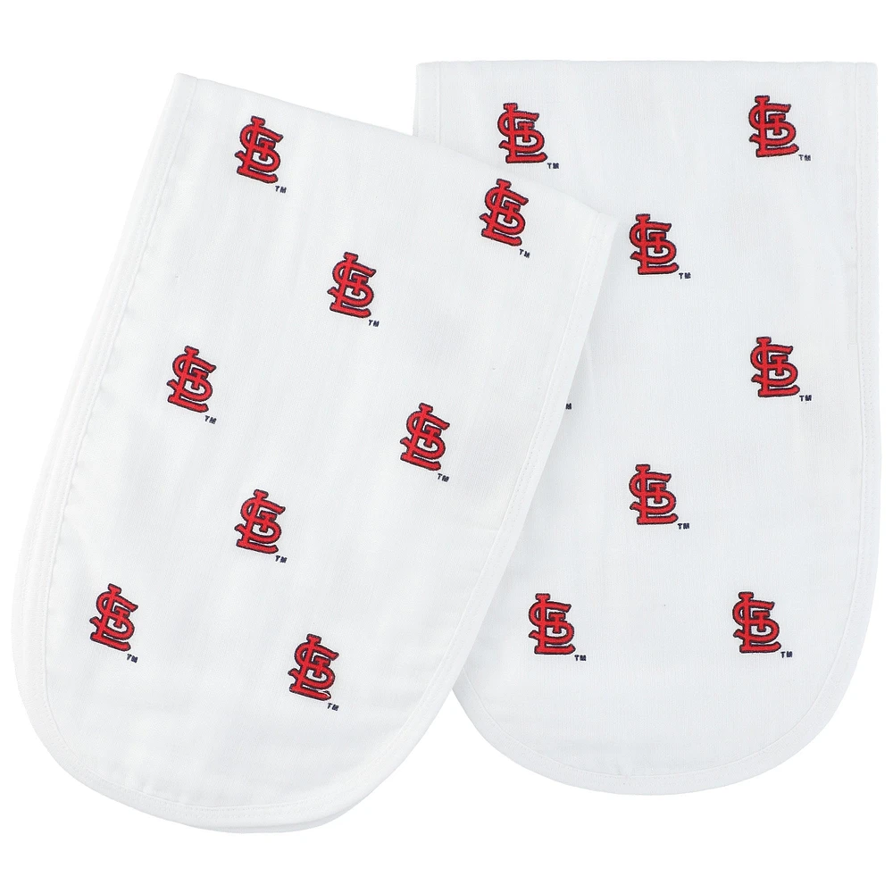 Infant Three Little Anchors St. Louis Cardinals 2-Pack Muslin Burp Cloth Set