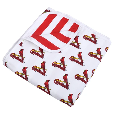 Couverture en mousseline à 4 couches pour bébé Three Little Anchors St. Louis Cardinals 47" x 47"