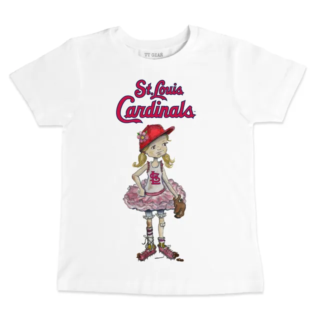Lids St. Louis Cardinals Tiny Turnip Toddler Babes Raglan 3/4 Sleeve T-Shirt  - White/Black