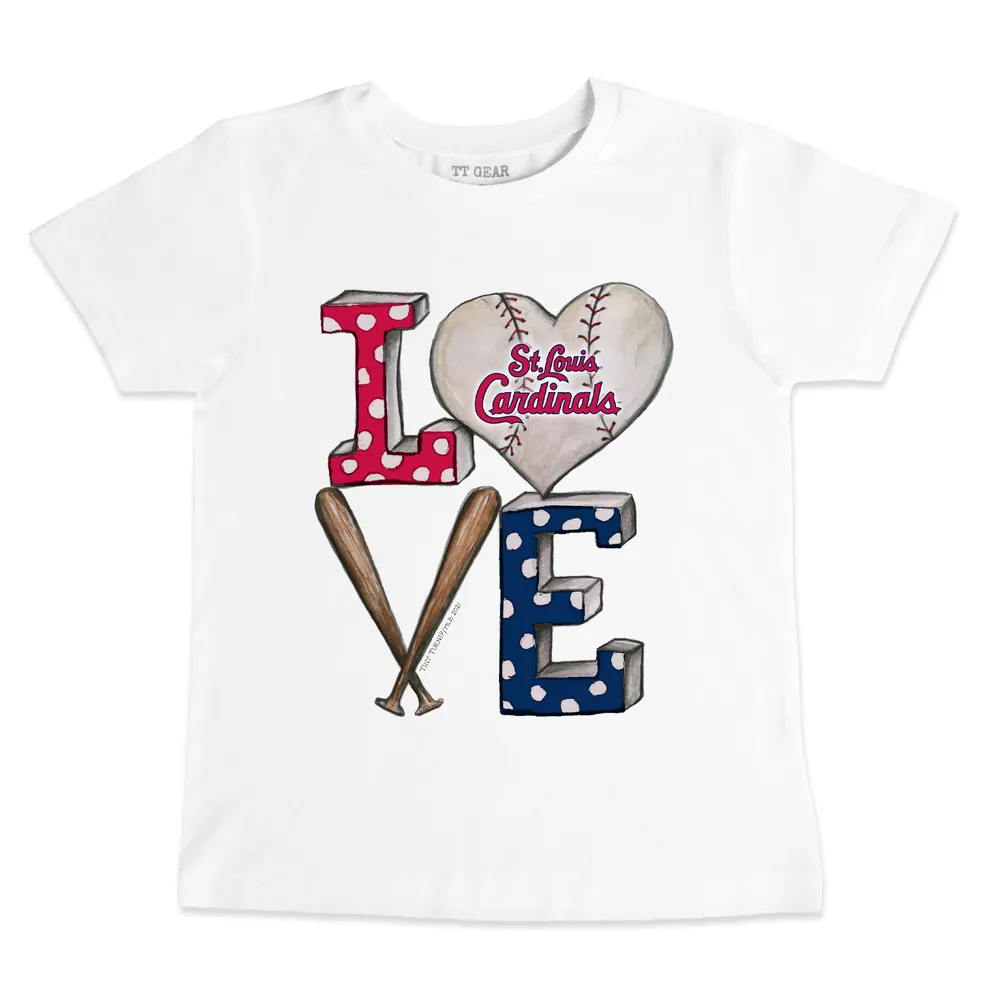 Lids St. Louis Cardinals Tiny Turnip Infant Baseball Love T-Shirt - White