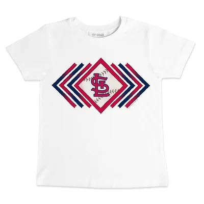 Toddler St. Louis Cardinals Tiny Turnip White Shark Logo T-Shirt