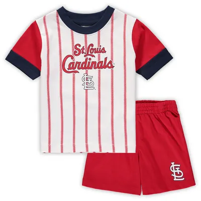 St. Louis Cardinals Infant Position Player T-Shirt & Shorts Set - White/Red