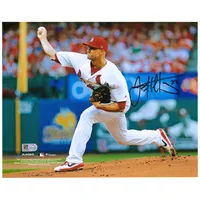 Lids Jack Flaherty St. Louis Cardinals Autographed Fanatics Authentic 8 x  10 Pitching in Blue Jersey Photograph