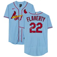 Jack Flaherty St. Louis Cardinals Autographed Light Blue Nike Authentic  Jersey