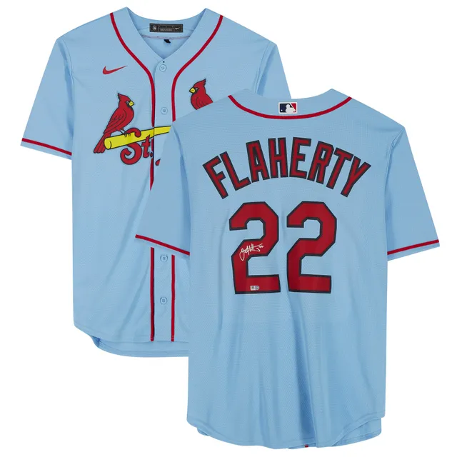 St. Louis Cardinals Nike Official Replica Home Jersey - Mens with Flaherty  22 printing