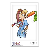 Affiche imprimée Looney Tunes de 11" x 17" avec Lola Bunny des Cardinals de St. Louis
