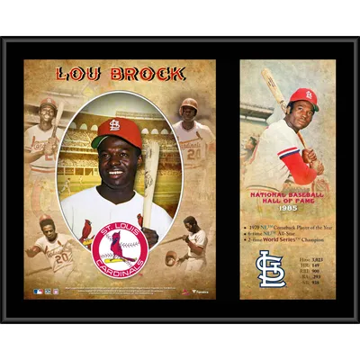 Lou Brock St. Louis Cardinals Fanatics Authentic 10.5 x 13 Hall of