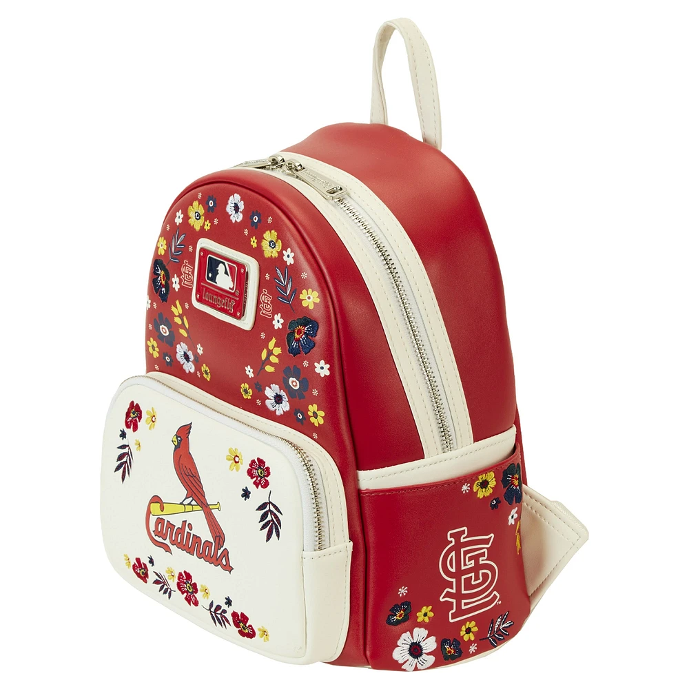 Loungefly St. Louis Cardinals Floral Mini Backpack