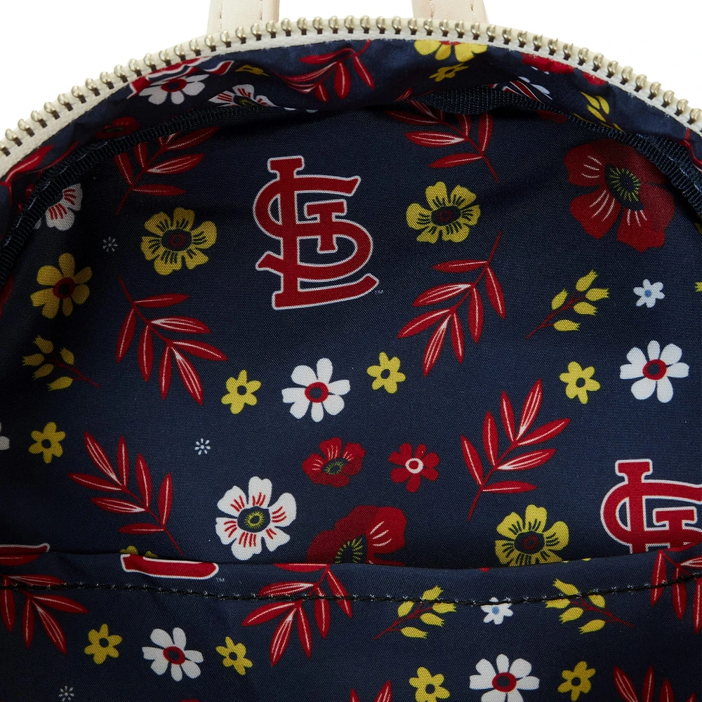 Loungefly St. Louis Cardinals Floral Mini Backpack