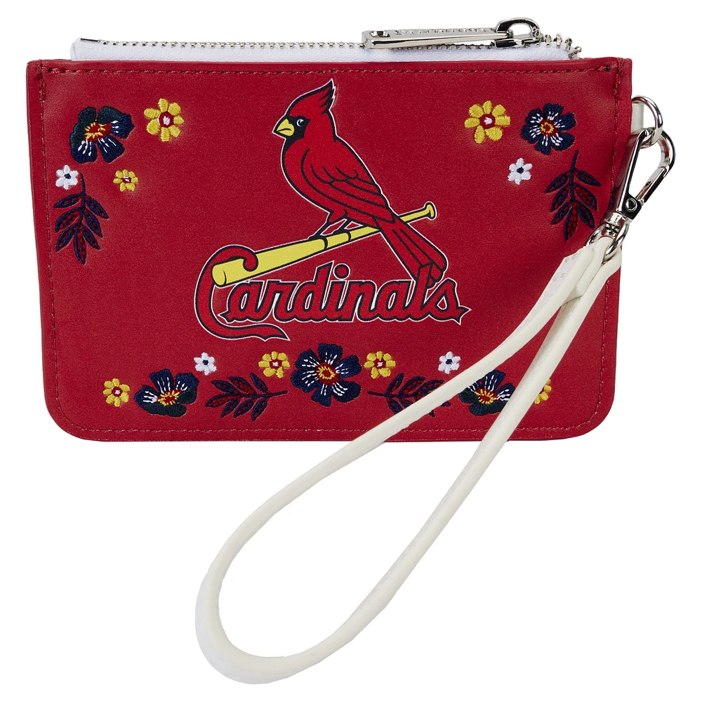 Loungefly St. Louis Cardinals Floral Wrist Clutch