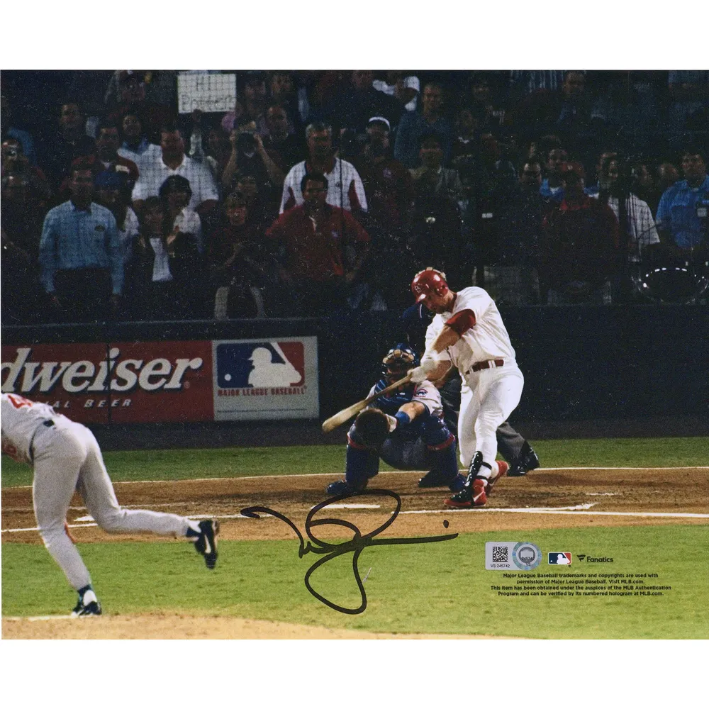 Sammy Sosa Chicago Cubs and Mark McGwire St. Louis Cardinals Autographed  Fanatics Authentic Framed 20 x 24 In Focus Photograph