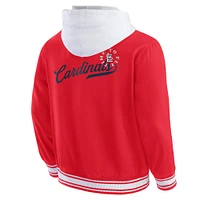Veste à capuche boutons-pression pour homme Darius Rucker Collection by Fanatics rouge des Cardinals de Saint-Louis