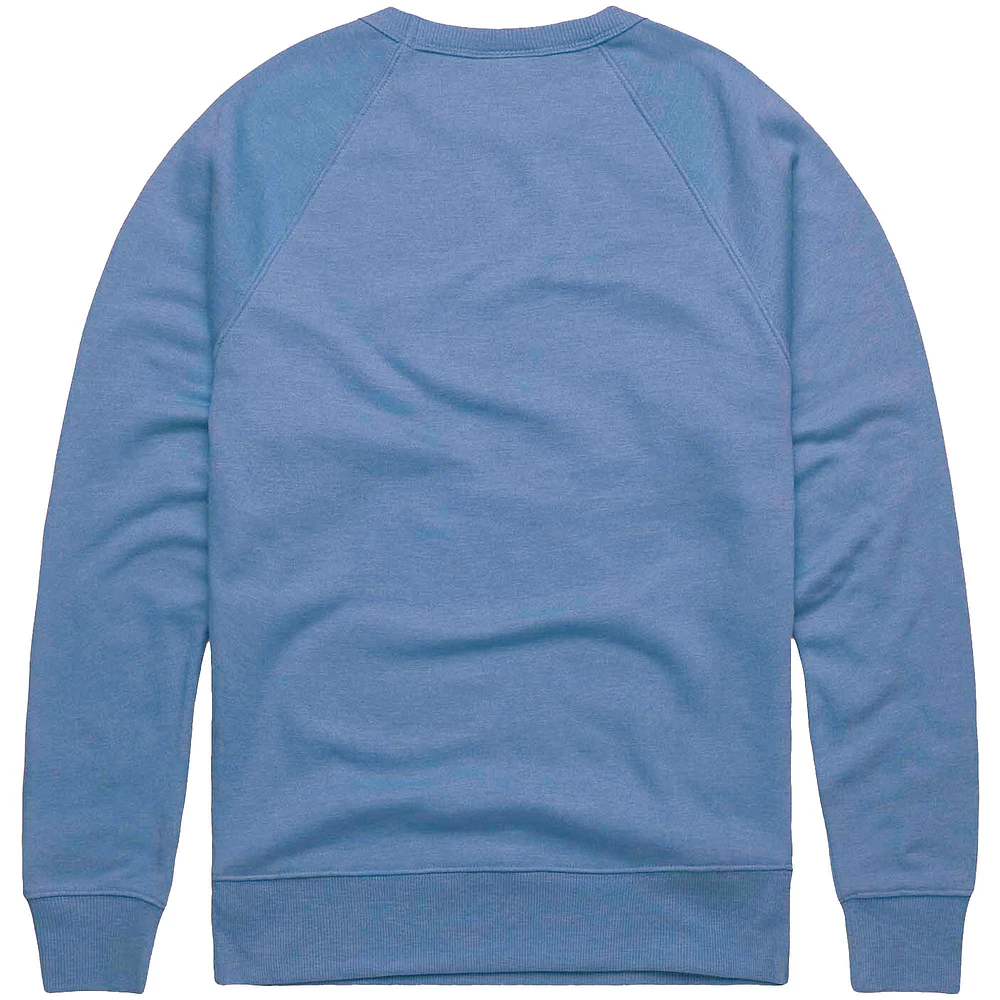 Men's Homage  Light Blue St. Louis Cardinals Retro Tri-Blend Pullover Sweatshirt