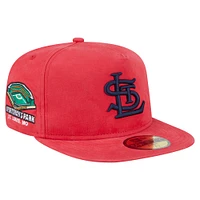 Men's New Era  Red St. Louis Cardinals Championship Side Flag A-Frame 59FIFTY Fitted Hat
