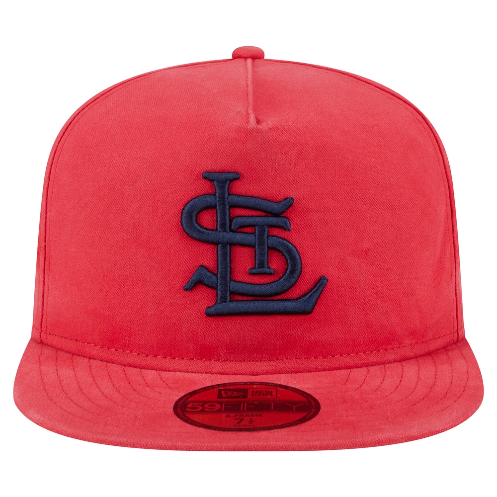 Men's New Era  Red St. Louis Cardinals Championship Side Flag A-Frame 59FIFTY Fitted Hat
