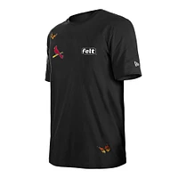 T-shirt noir pour homme New Era x Felt St. Louis Cardinals