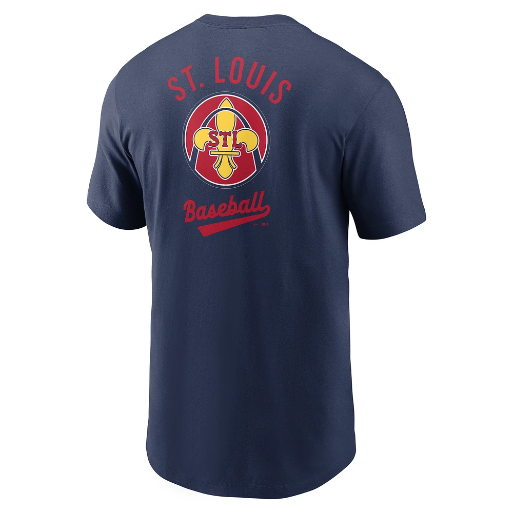 T-shirt Nike bleu marine St. Louis Cardinals 2025 City Connect pour homme