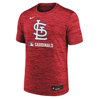 T-shirt Nike rouge pour homme St. Louis Cardinals Authentic Collection Velocity Performance